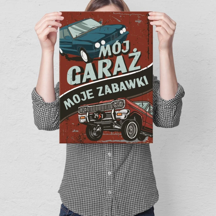 Plakat metalowy moje zabawki 2 Prezent
