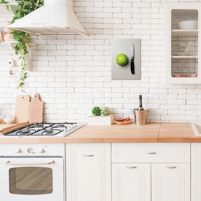 Plakat metalowy Jabłko i nóż Prezent