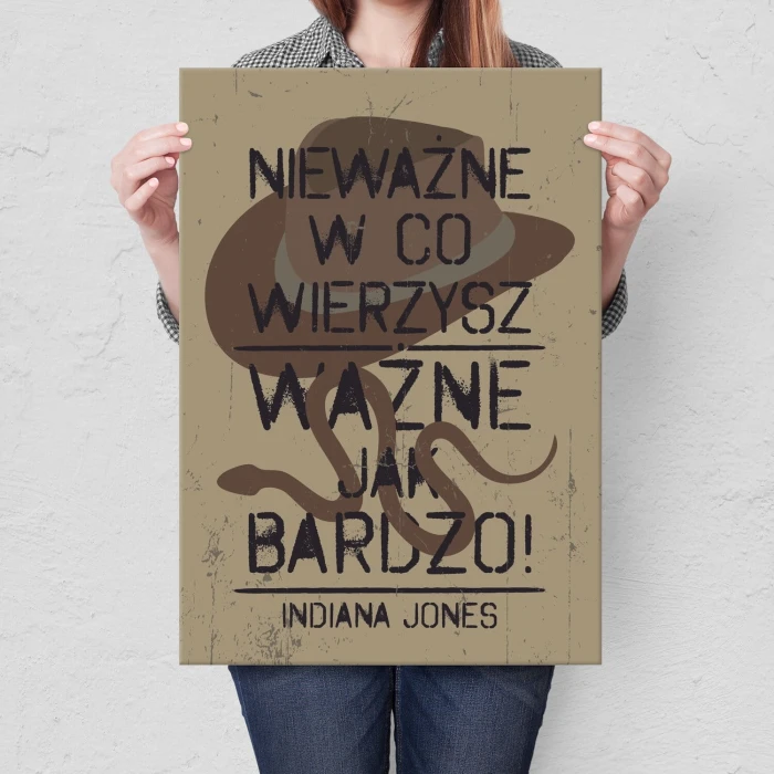 Poster metal indiana jones gift