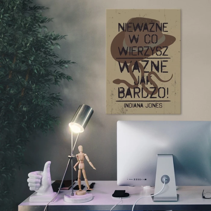 Plakat metalowy indiana jones Prezent