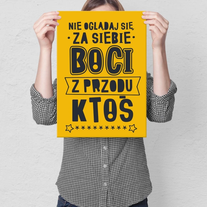 Poster metal nie oglądaj się za siebie gift