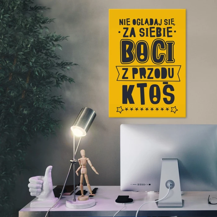 Poster metal nie oglądaj się za siebie gift