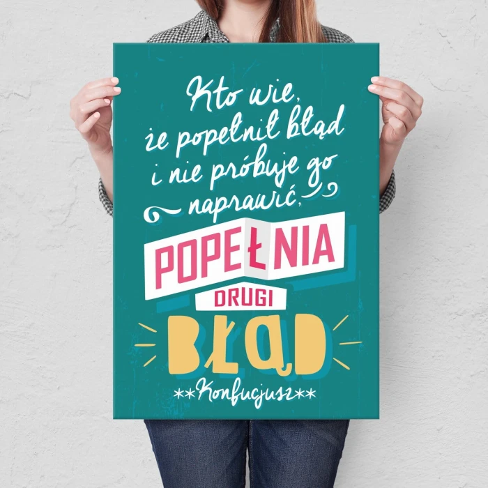 Plakat metalowy Kto wie Prezent