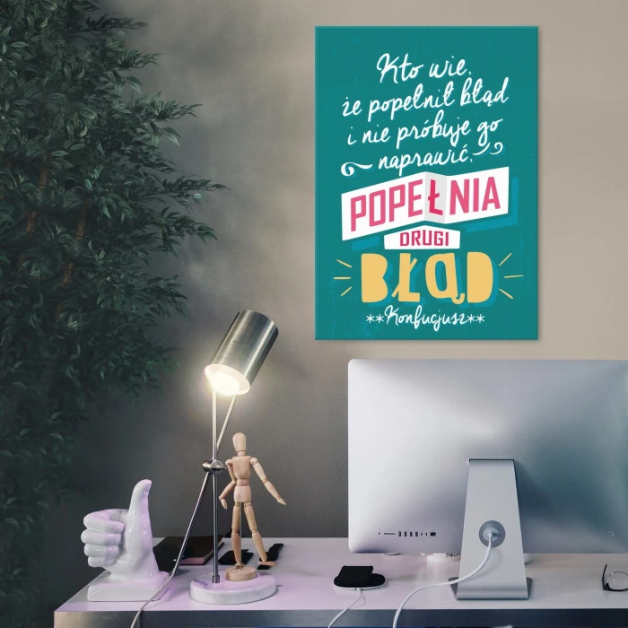 Plakat metalowy Kto wie Prezent
