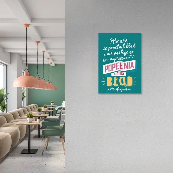 Plakat metalowy Kto wie Prezent