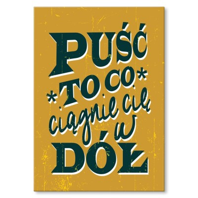 Poster metal Puść to gift