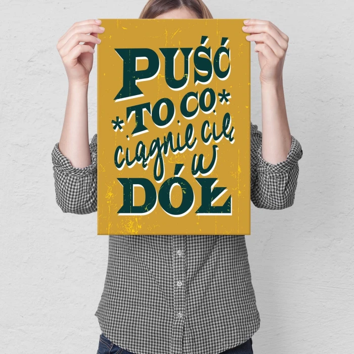 Poster metal Puść to gift