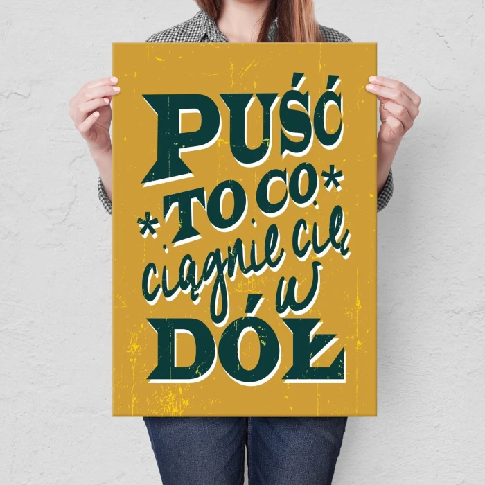Plakat metalowy Puść to Prezent