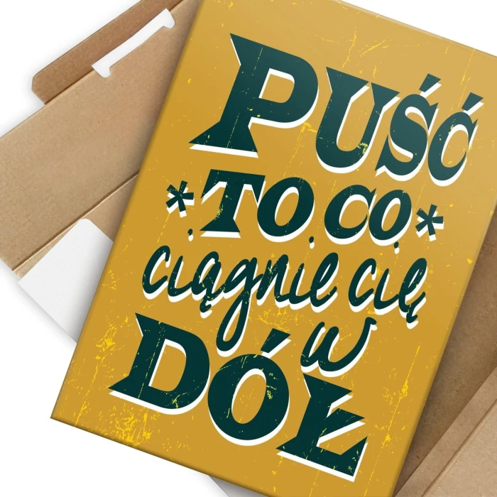 Plakat metalowy Puść to Prezent