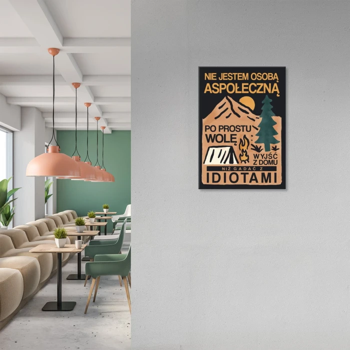 Plakat metalowy Nie jestem Prezent