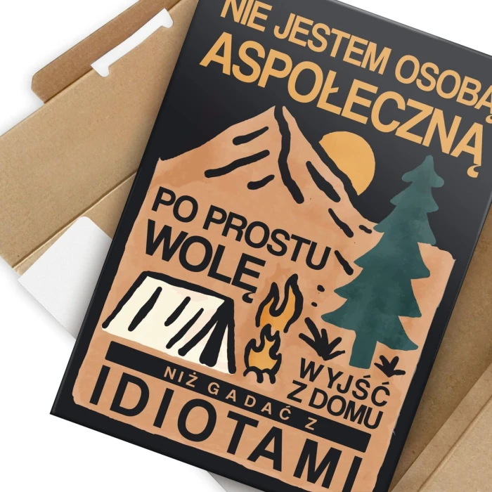 Plakat metalowy Nie jestem Prezent