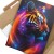 Poster metal tygrys neon gift