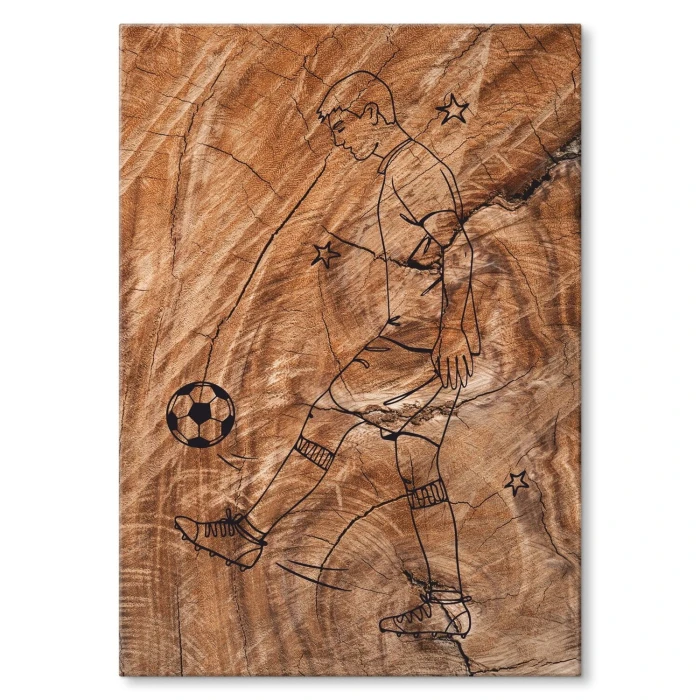 Poster metal Drewno gift