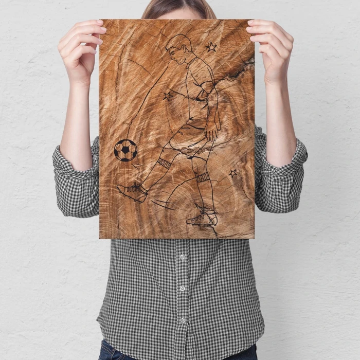 Plakat metalowy Drewno Prezent