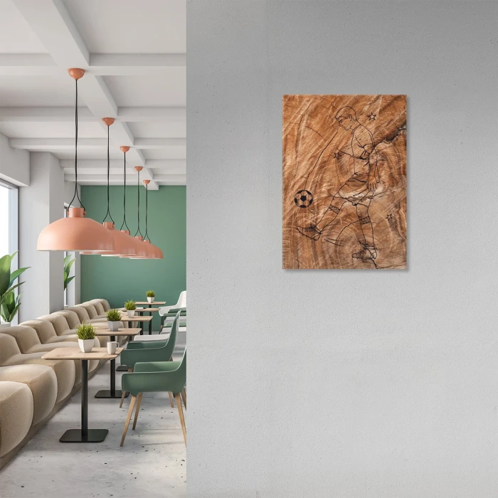 Plakat metalowy Drewno Prezent