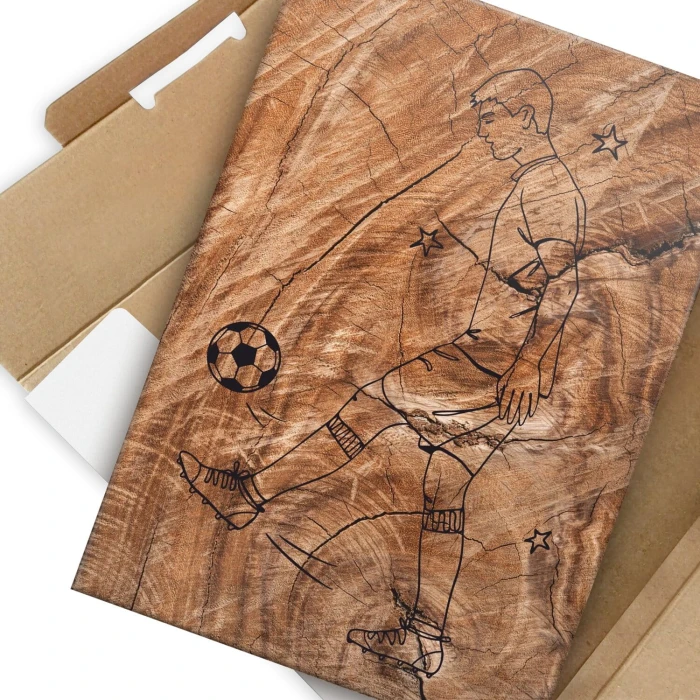 Poster metal Drewno gift