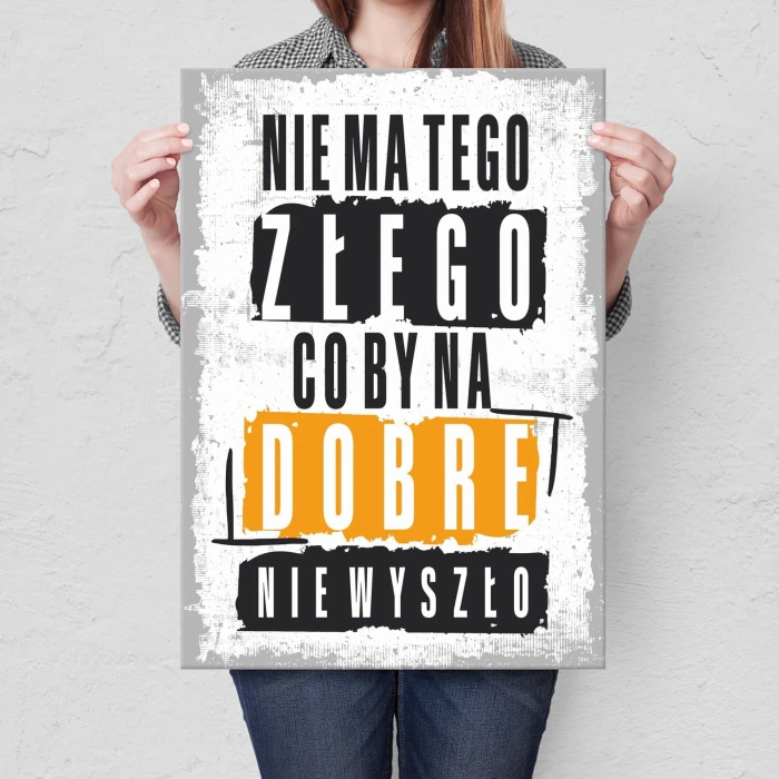 Poster metal Nie ma tego złego gift