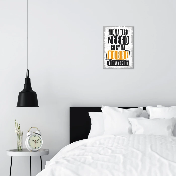 Poster metal Nie ma tego złego gift