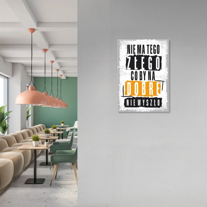 Poster metal Nie ma tego złego gift