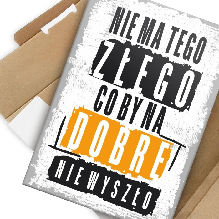 Poster metal Nie ma tego złego gift