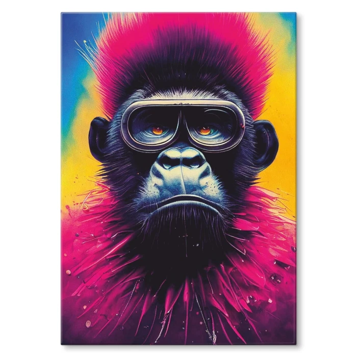 Plakat metalowy gorilla fun Prezent