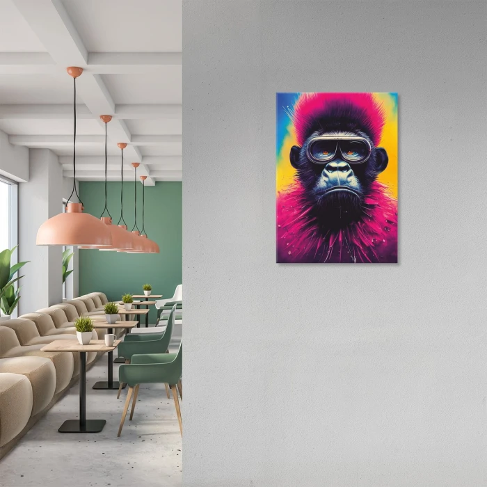 Poster metal gorilla fun gift