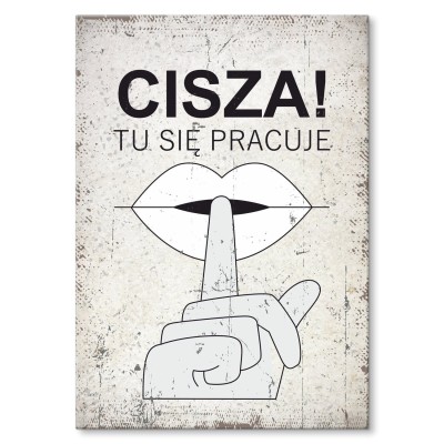 Poster metal cisza gift