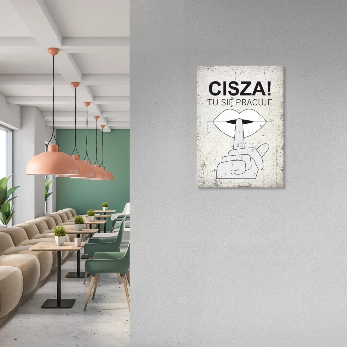 Poster metal cisza gift