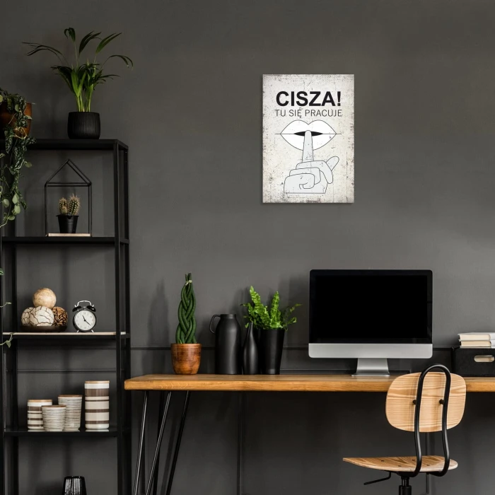 Poster metal cisza gift