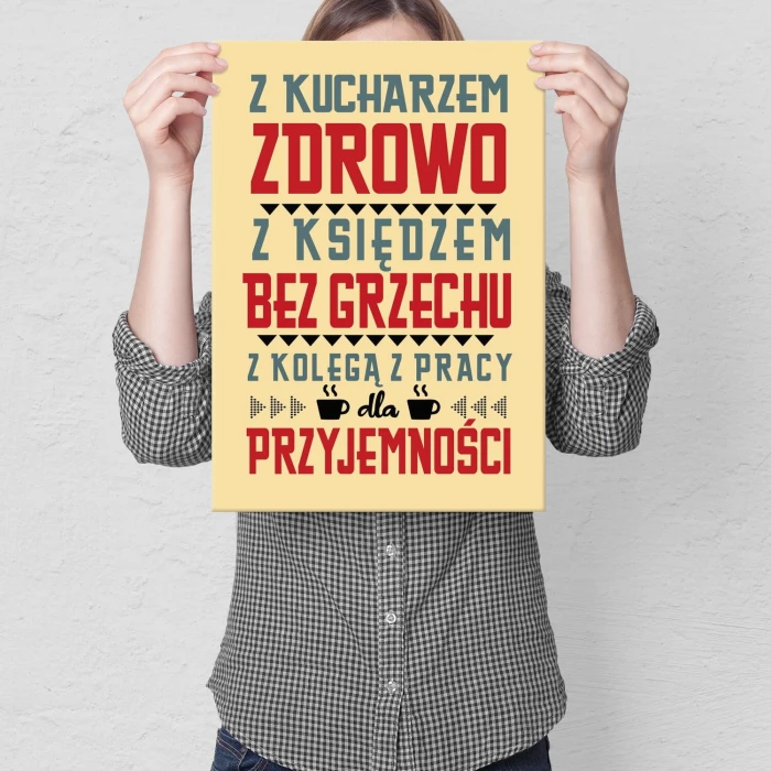 Plakat metalowy dla przyjemności Prezent