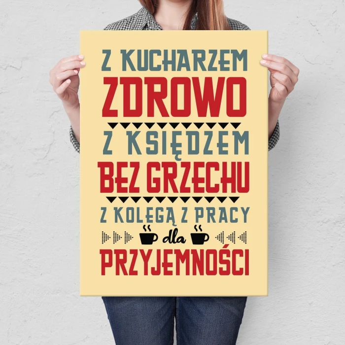 Plakat metalowy dla przyjemności Prezent