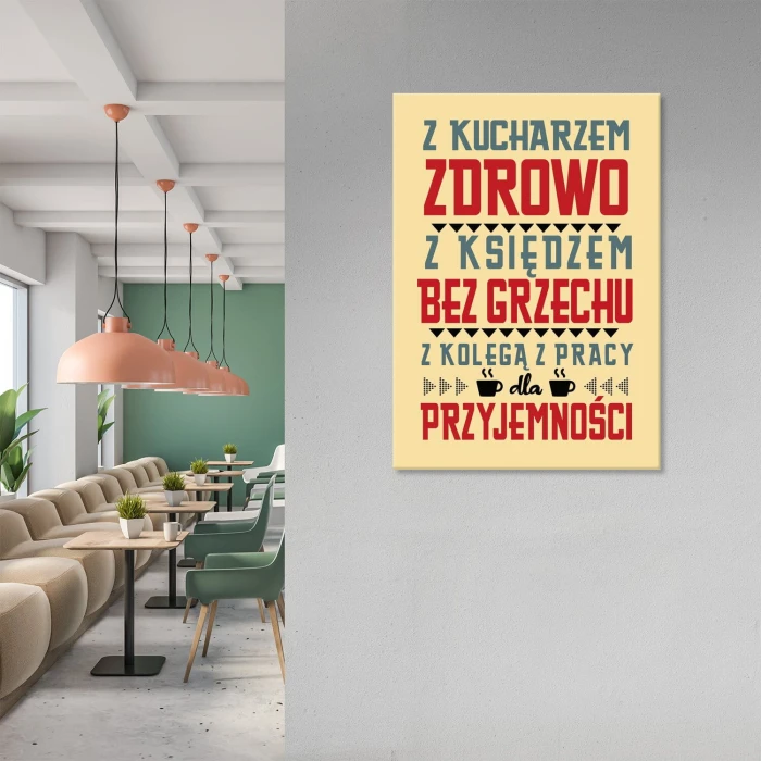 Plakat metalowy dla przyjemności Prezent