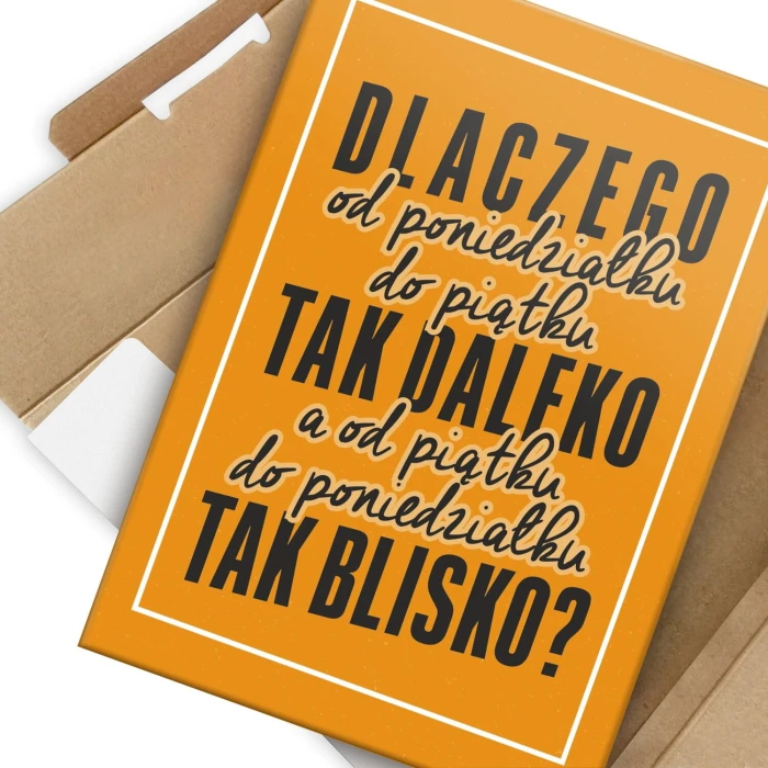 Poster metal Dlaczego gift