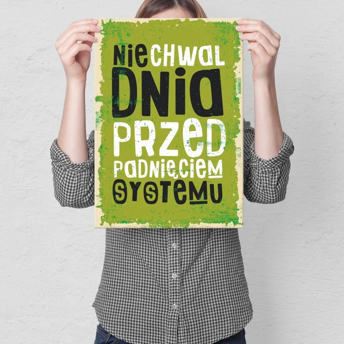Poster metal nie chwal dnia gift