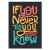 Plakat metalowy IF YOU NEVER TRY Prezent