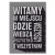 Poster metal witamy w miejscu gift