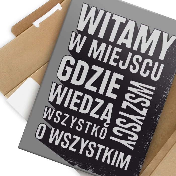 Poster metal witamy w miejscu gift