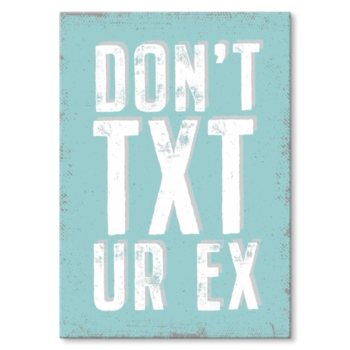 Plakat metalowy dont txt Prezent