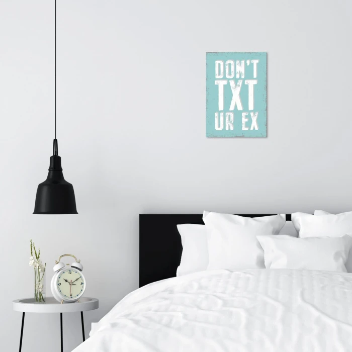 Plakat metalowy dont txt Prezent