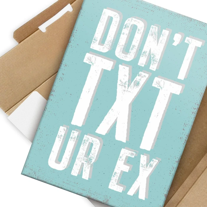 Plakat metalowy dont txt Prezent