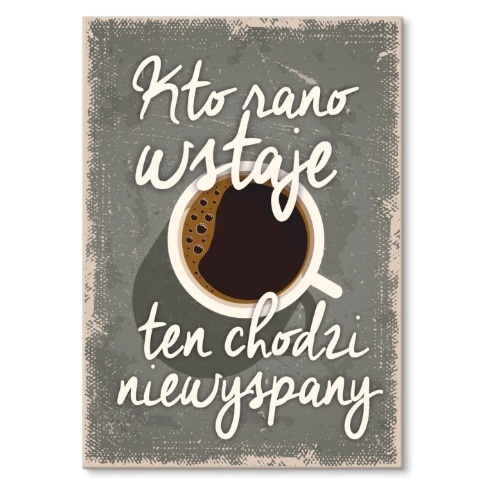 Poster metal   niewyspany gift