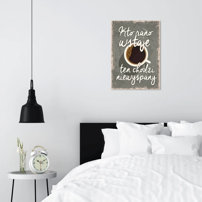 Plakat metalowy   niewyspany Prezent