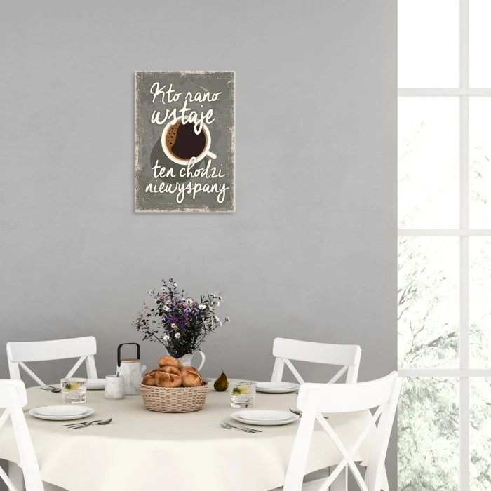 Plakat metalowy   niewyspany Prezent