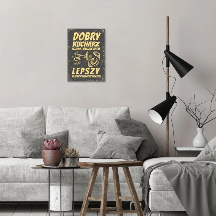 Poster metal dobry kucharz gift