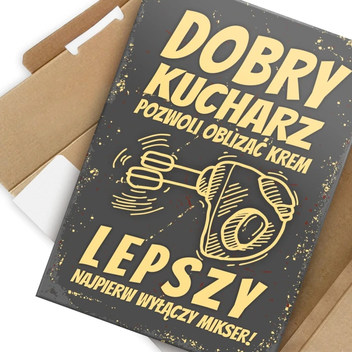 Poster metal dobry kucharz gift