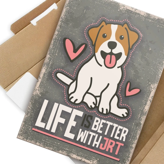 Plakat metalowy JRT Prezent