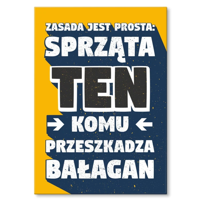 Poster metal prosta zasada gift