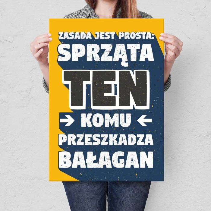 Poster metal prosta zasada gift