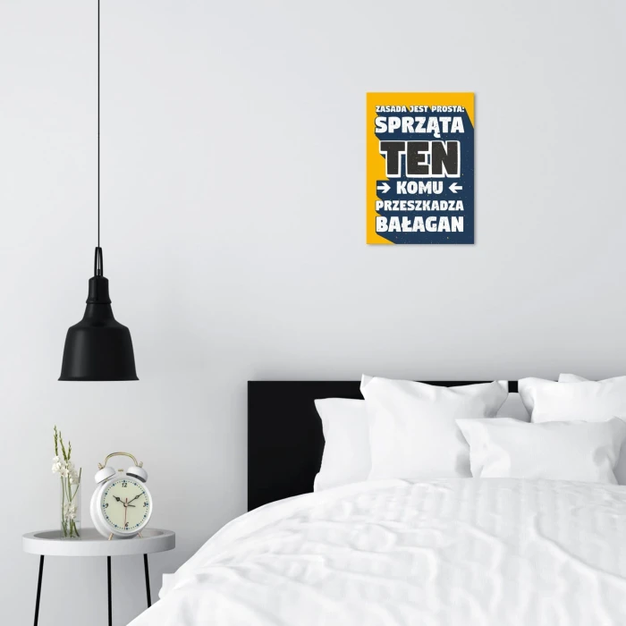 Poster metal prosta zasada gift