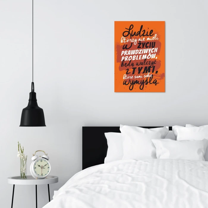 Plakat metalowy wymyślone problemy Prezent